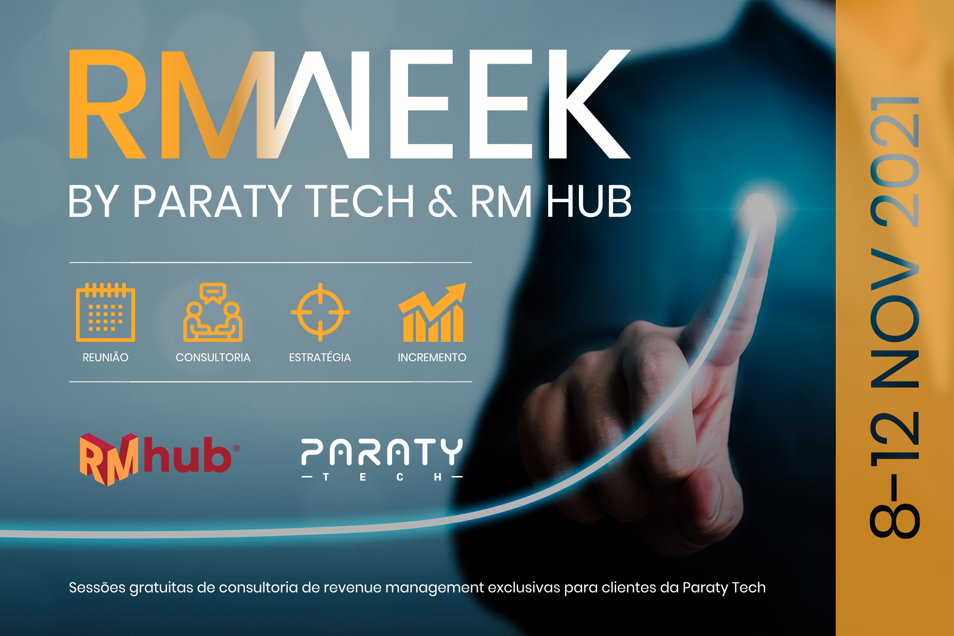 A Paraty Tech e RM Hub lançam a primeira RM Week, de 8 a 12 de novembro